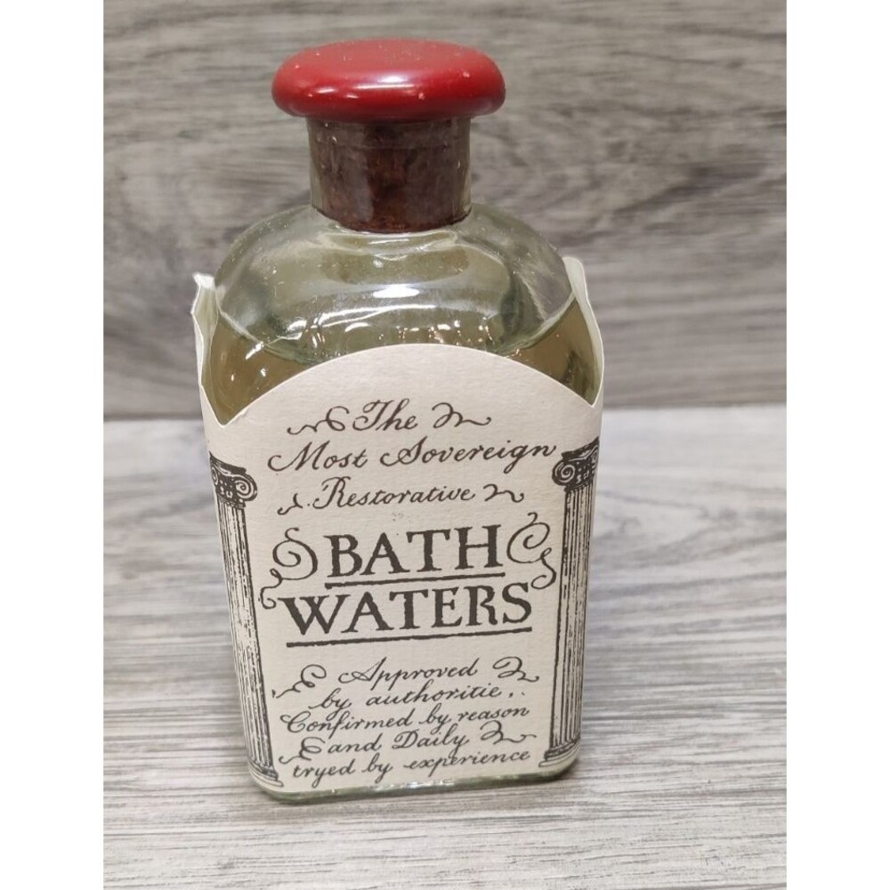 Vtg Bath England Most Sovereign Restorative Bath Waters Souvenir Bottle 100ml